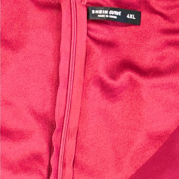 SHEIN Burgundy Long Sleeve Dress - Picture 3 of 3